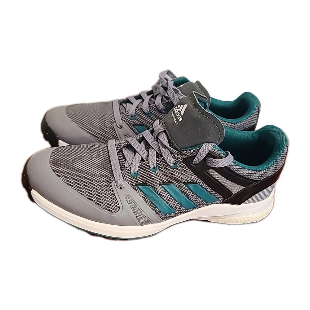 Mens Adidas 2021 EQT Primegreen Spikeless Golf Shoes Grey / Green Sz 10.5